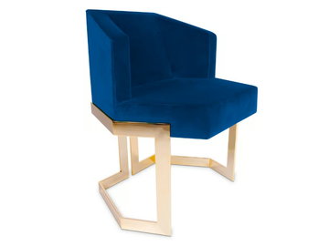 THE HIVE - Upholstered leather easy chair with brass base by ROYAL STRANGER - view 3
